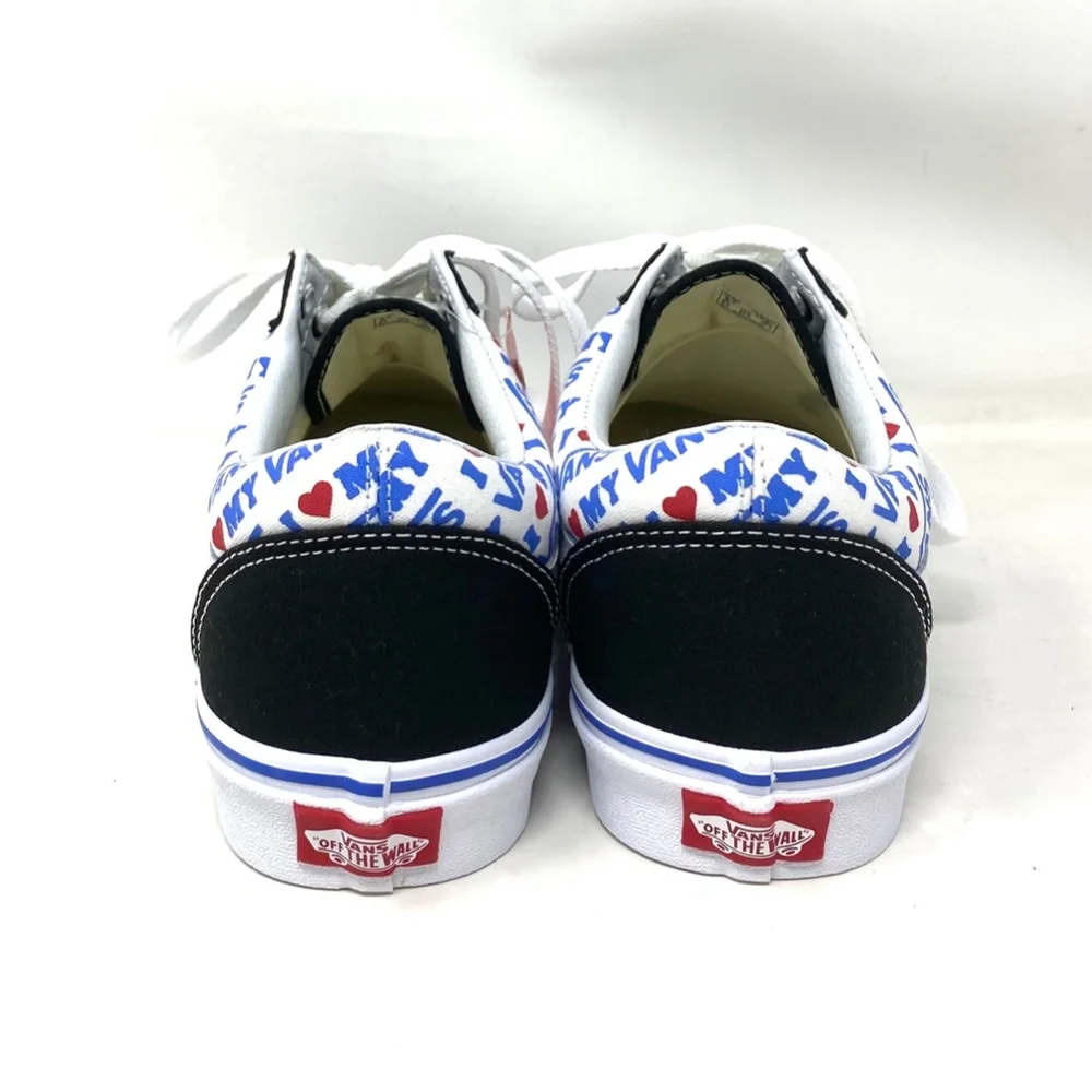 VANS Old Skool Skate Shoes Men Suede Black White Canvas Low Top Custom Alsu01240 - Picture 5 of 11